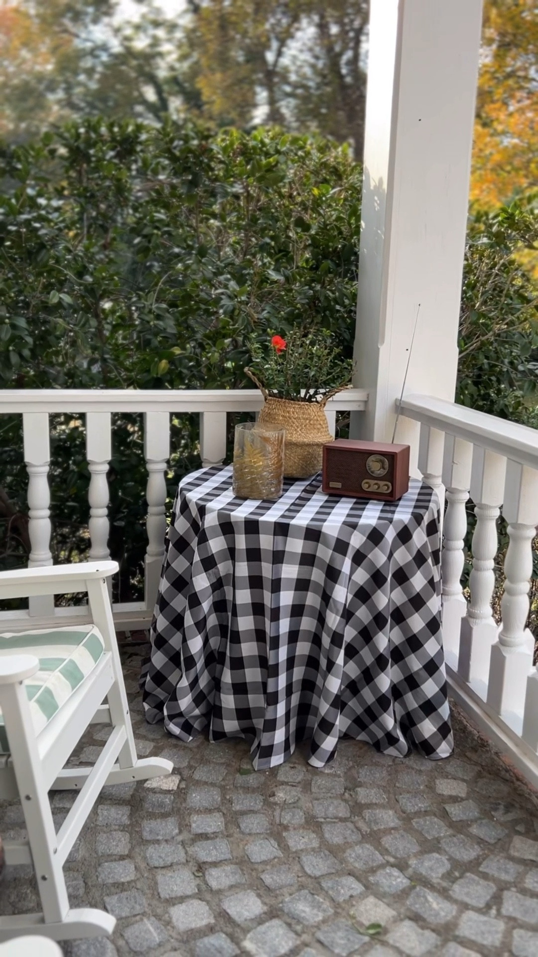 Outdoor tablecloth 
Gingham tablecloth 
Waterproof tablecloth 
Buffalo check tablecloth 
90 inch round tablecloth 

#LTKHoliday #LTKSeasonal #LTKHome