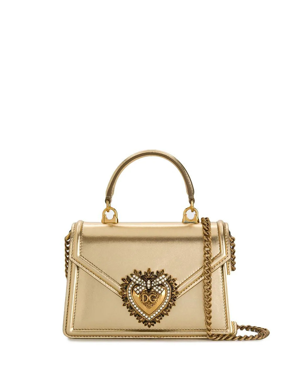 Dolce & Gabbana Small Devotion Tote Bag | Gold | FARFETCH | Farfetch Global