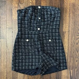 NWT Lulus Tweed Romper XL | Poshmark