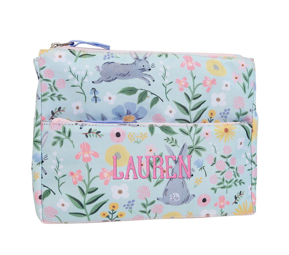Mackenzie Rifle Paper Co. Floral Bunny Supplies Pouch | Pottery Barn Kids
