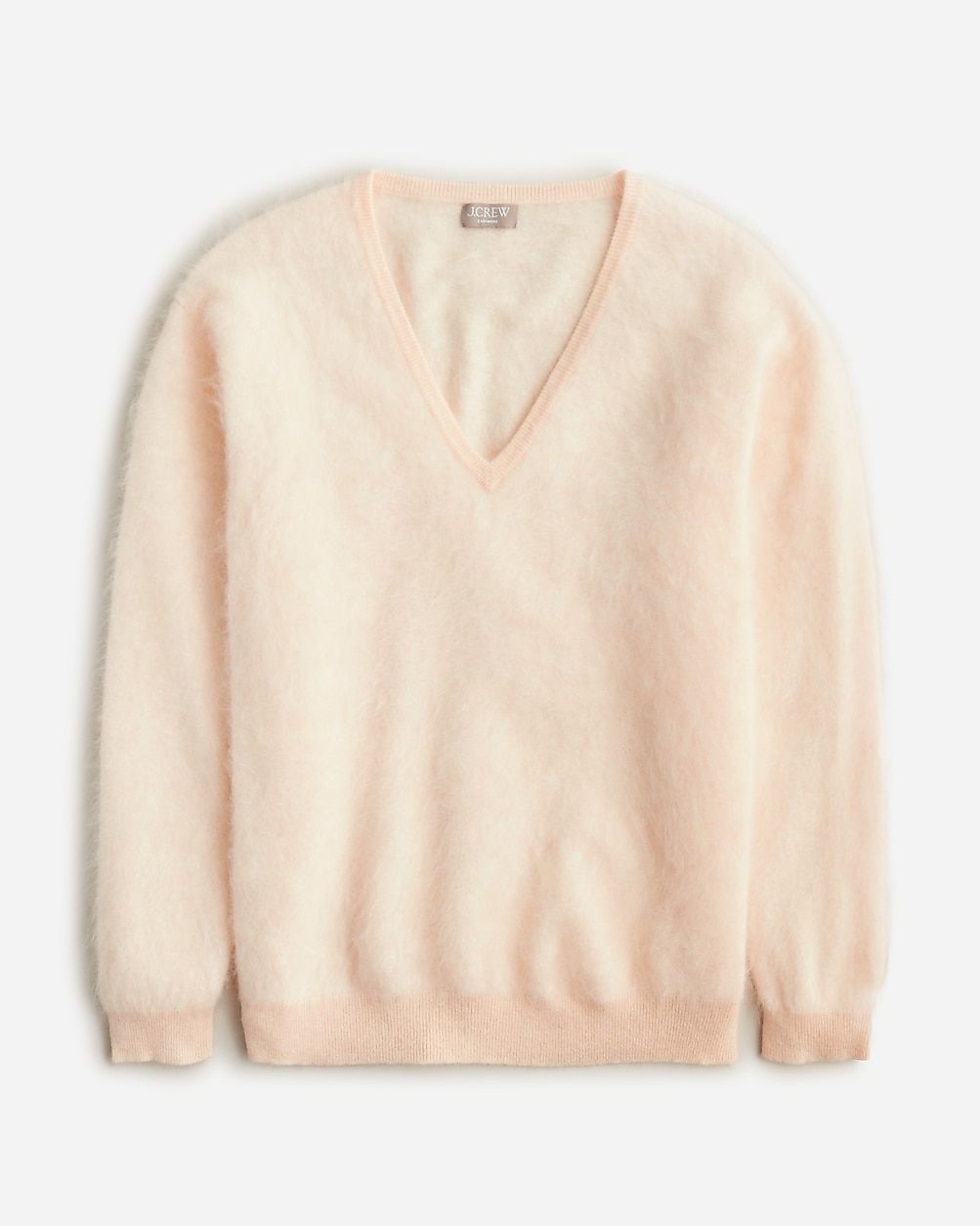 Brushed cashmere relaxed V-neck sweater | J.Crew US