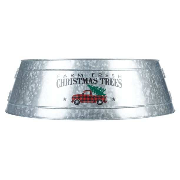 Holiday Time 27 Inch Metal Tree Collar Truck - Walmart.com | Walmart (US)