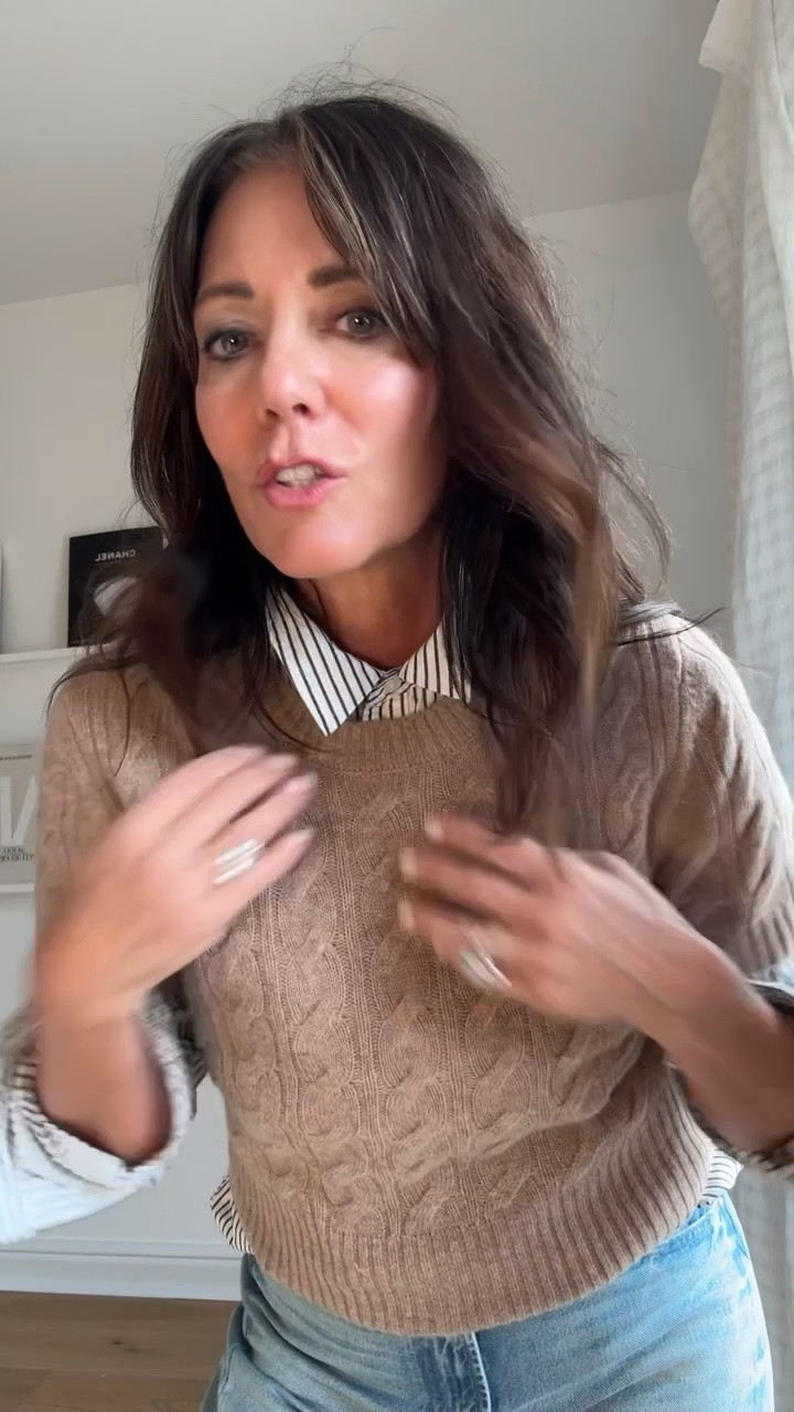 Instead of buying the attached sets, layer your own with a great shirt and sweater - the quality on these is sooo good! @Quince #quincepartner

#LTKOver40 #LTKTravel #LTKWorkwear