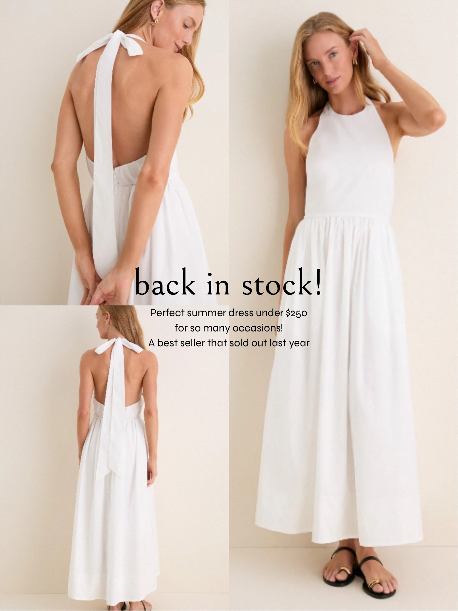 This gorgeous @Tuckernuck white dress is back! A best seller last summer—it will go quick!

#LTKSeasonal #LTKootd
