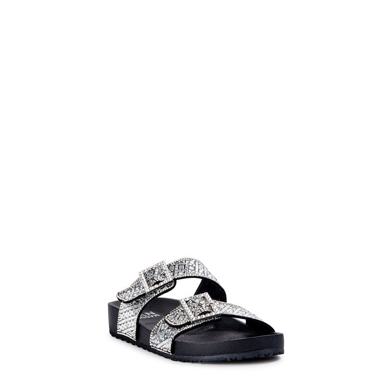 Madden NYC Women's Embellished Footbed Sandals | Walmart (US)
