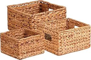 Amazon.com: Honey-Can-Do STO-02882 Nesting Banana Leaf Baskets, Multisize, 3-Pack,Natural : Home ... | Amazon (US)