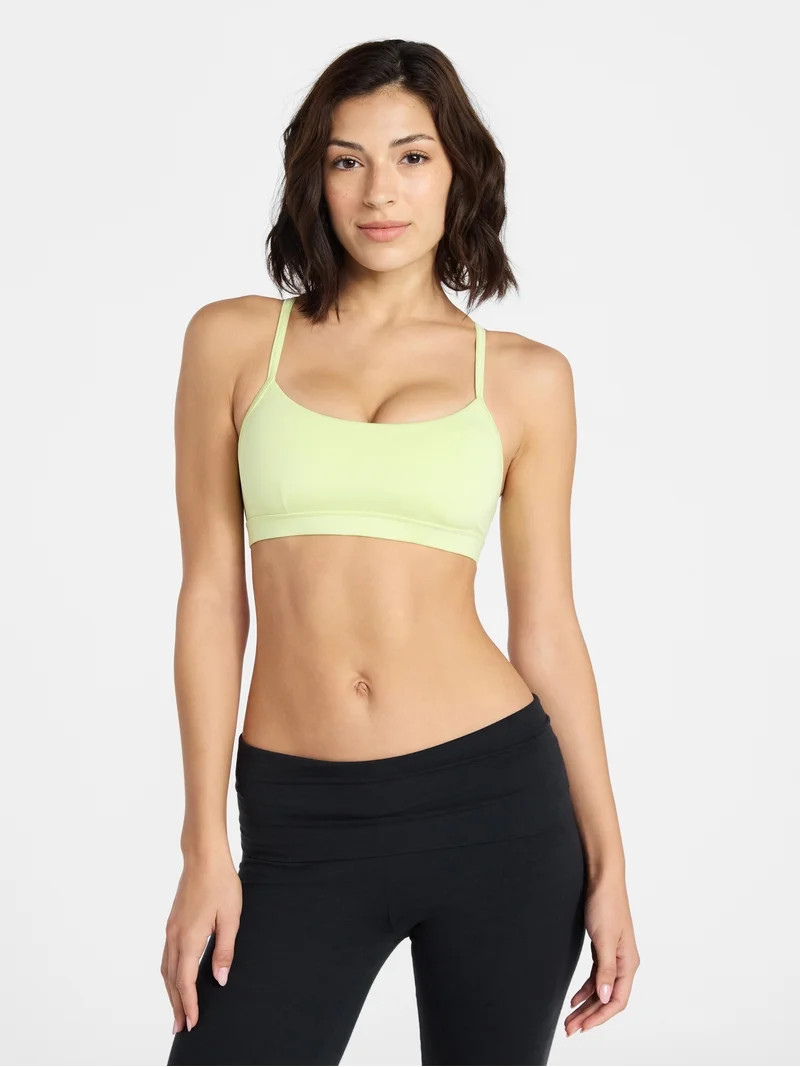 Avia Women's Strappy Scoop Sports Bra, Sizes XS-XXXL | Walmart (US)