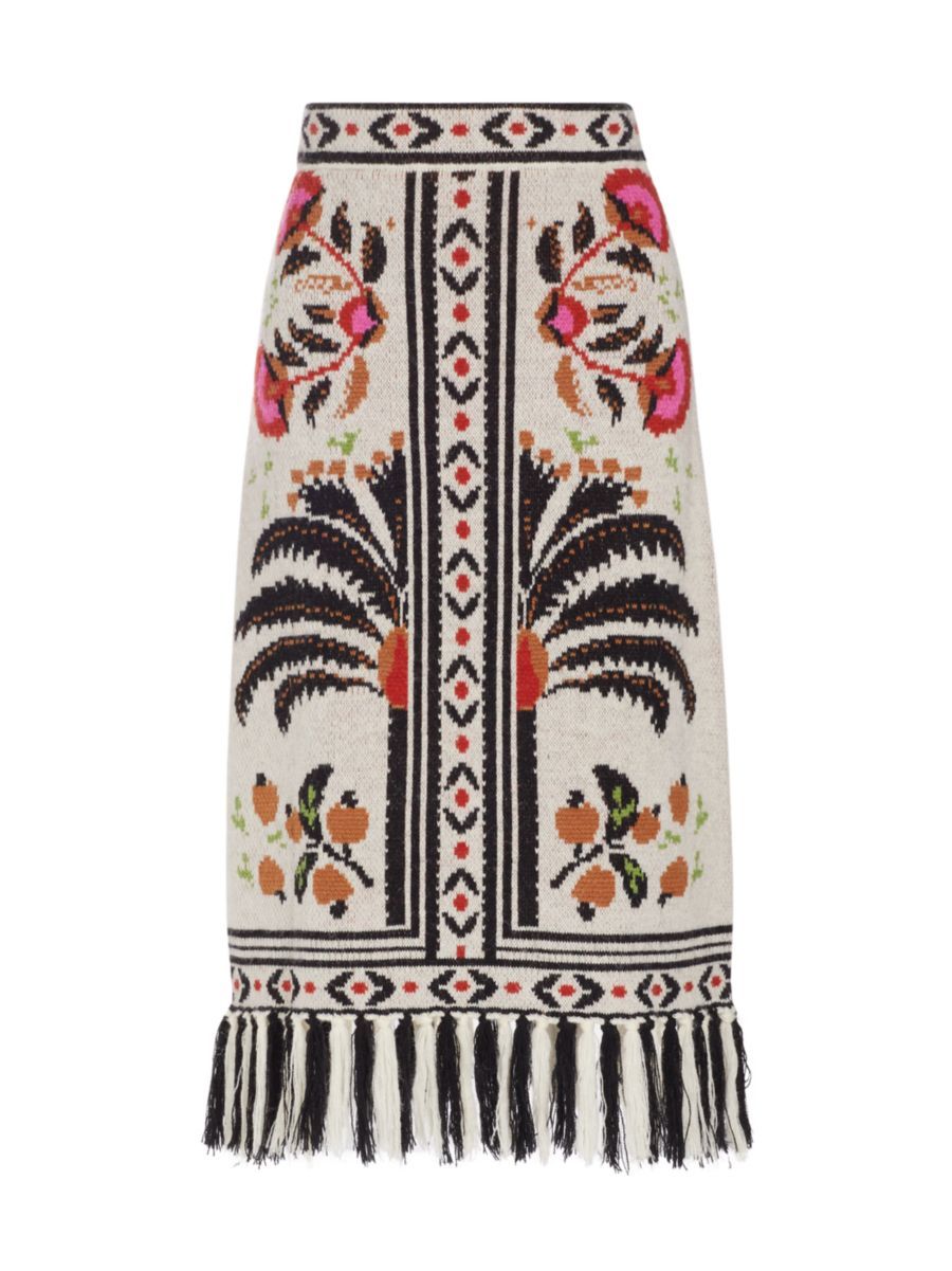 Palms Paradise Sand Knit Midi-Skirt | Saks Fifth Avenue