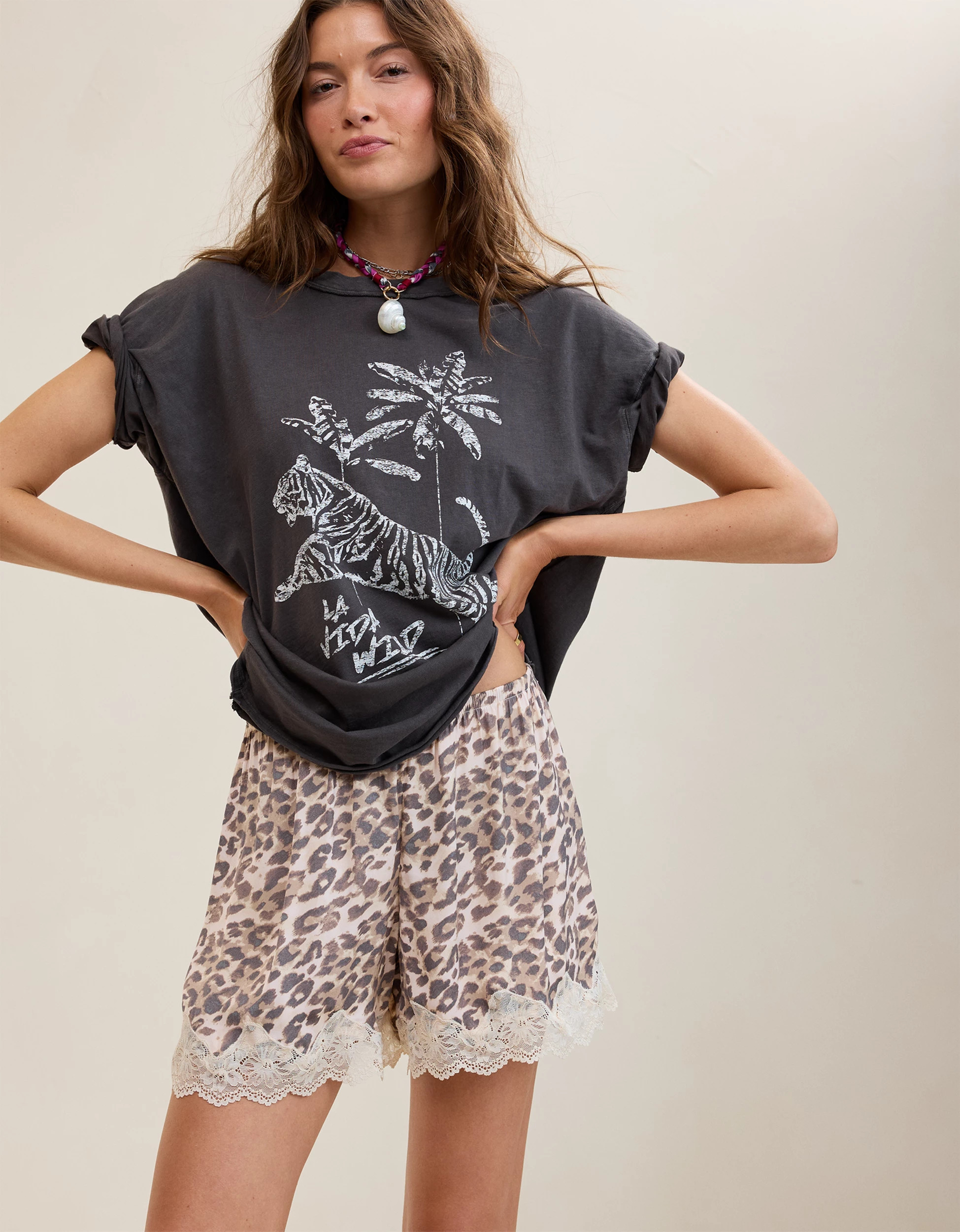 Aerie Night Out Satin Lace Boxer | Aerie