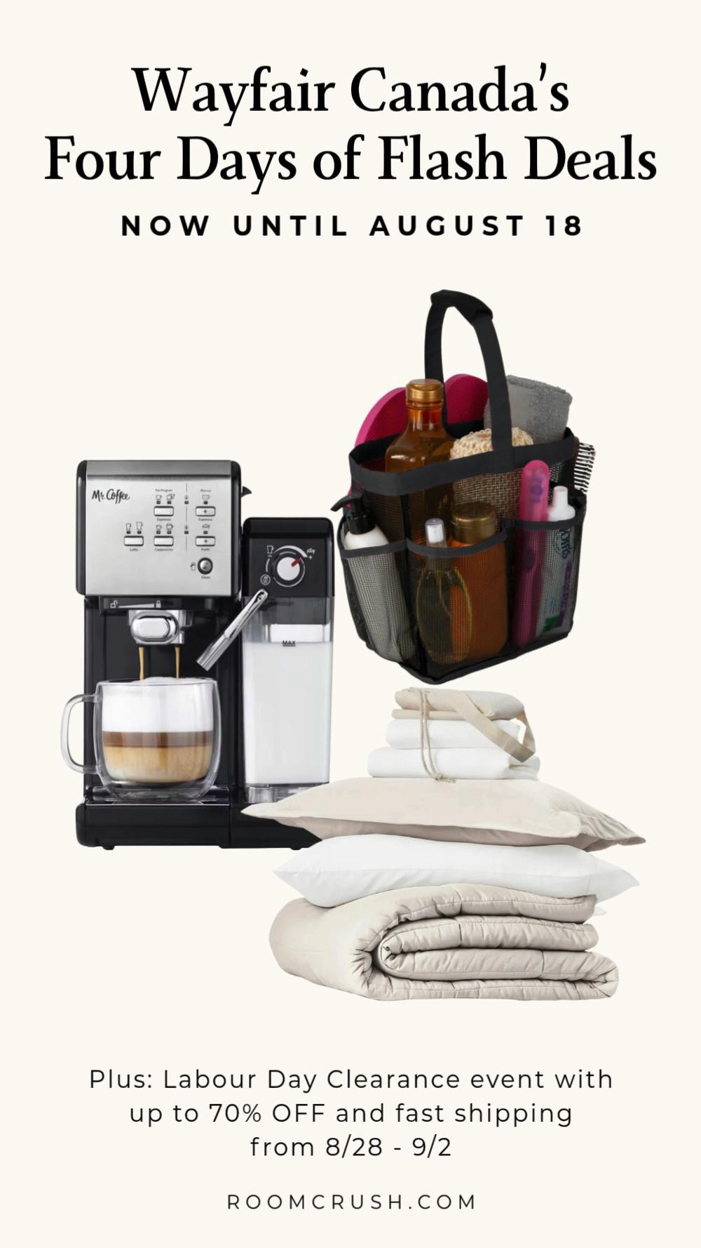 They said “dorm life,” I said, let’s make it look fun. If your kid (or let’s be real—you) are staring down a blank dorm room or first apartment, don’t panic. Discover awesome furniture and decor pieces from Wayfair Canada’s Four Days of Flash Deals event. From from August 15 through August 18, 2025, get fast shipping, cute finds, and up to 60% off = yes please. Shop everything I favorited over on my LTK. You don’t have to spend big to make it feel like home—just shop smart. 

Plus, shop Wayfair Canada’s Labour Day Clearance event with up to 70% OFF and fast shipping from 8/21 - 9/2

#WayfairCAPartner @wayfaircanada #WayfairCAHome @shop.LTK #liketkit 
 #DormDecor #FirstApartmentStyle #backtoschool


#LTKU #LTKHome #LTKSaleAlert