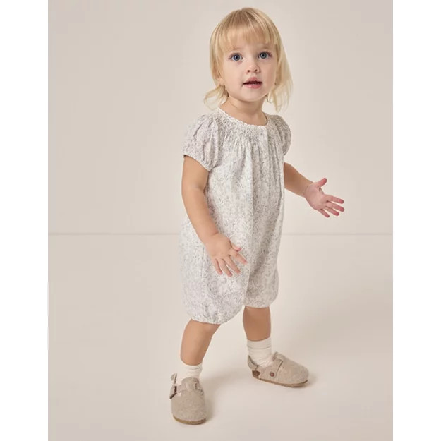 Organic Cotton Spring Meadow Hand Smocked Shortie (0–24mths) | The White Company UK & ROW