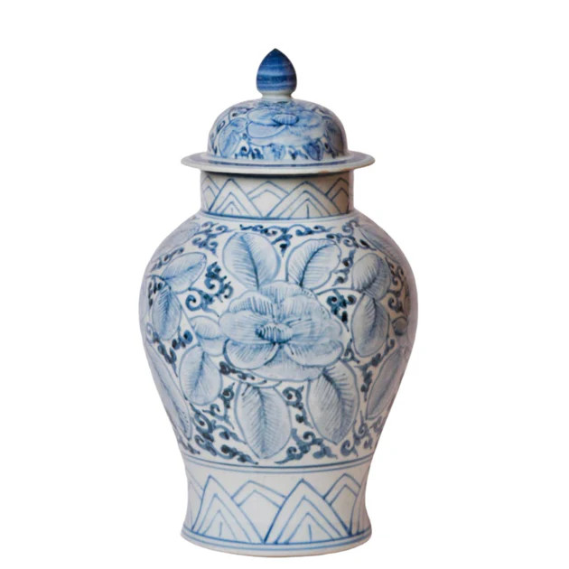Antiqued Garden Rose Temple Jar | Cailini Coastal