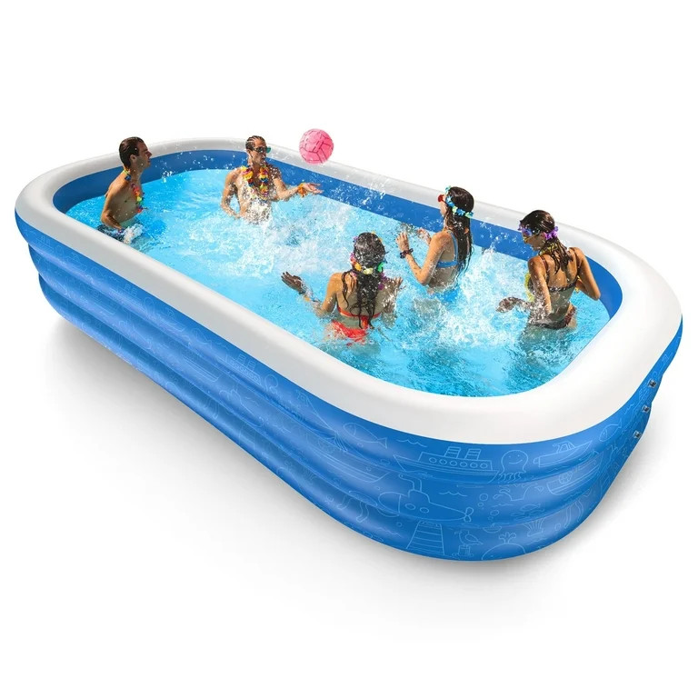TaoTronics Inflatable Swimming Pools, 120'' x 72'' x 20'' Blow up Swimming Pools, Kiddie Pool Lar... | Walmart (US)