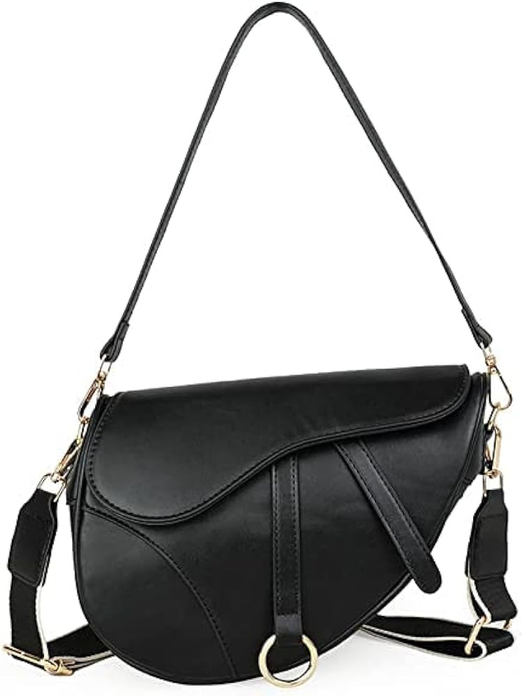 JBB Women Saddle Shoulder Bag Clutch Purse Small Crossbody Bag Satchel Bags Handbag PU Leather | Amazon (US)
