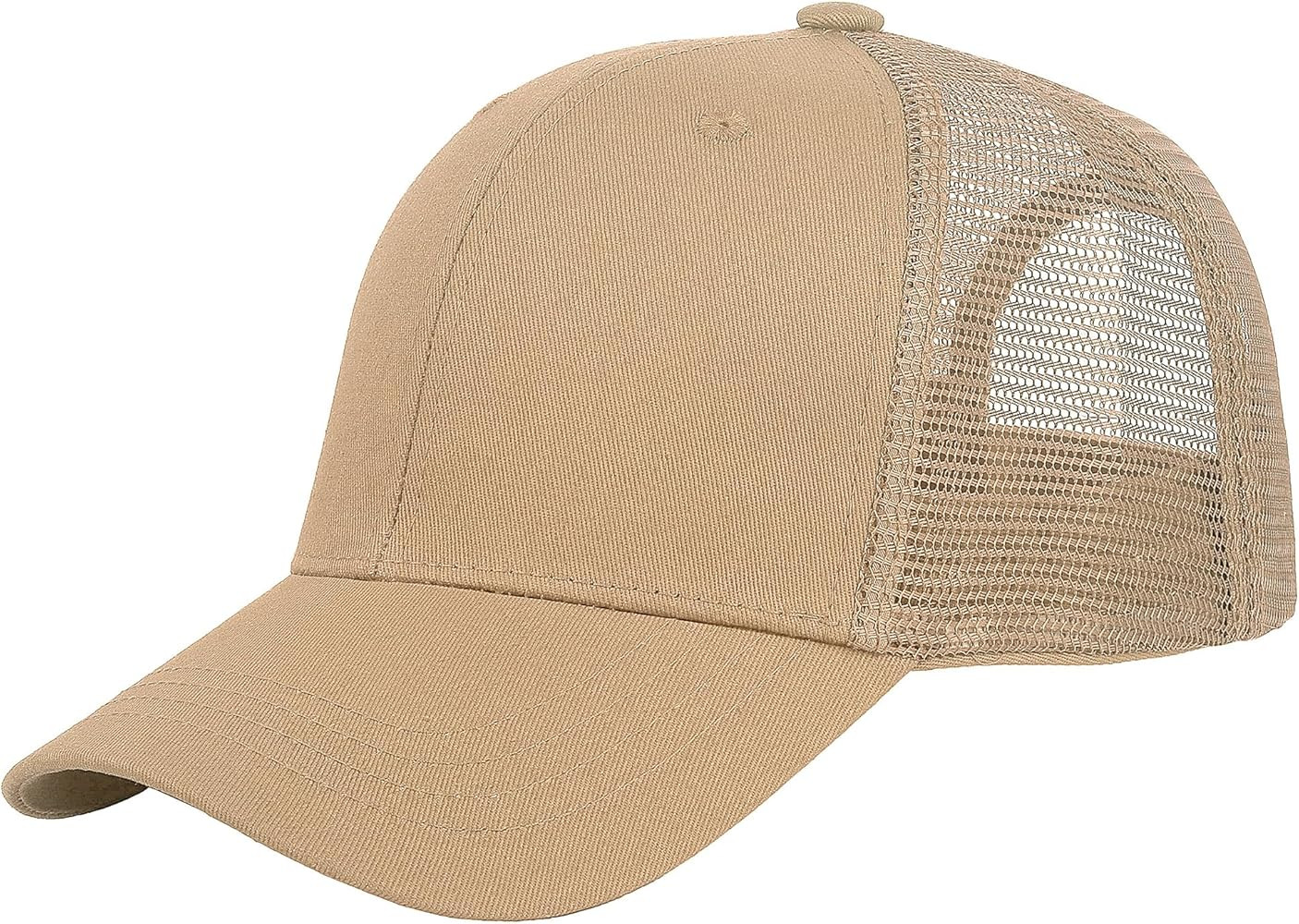 Falari Trucker Hat Baseball Cap Structured Plain Design 6 Panel, Adjustable Size | Amazon (US)
