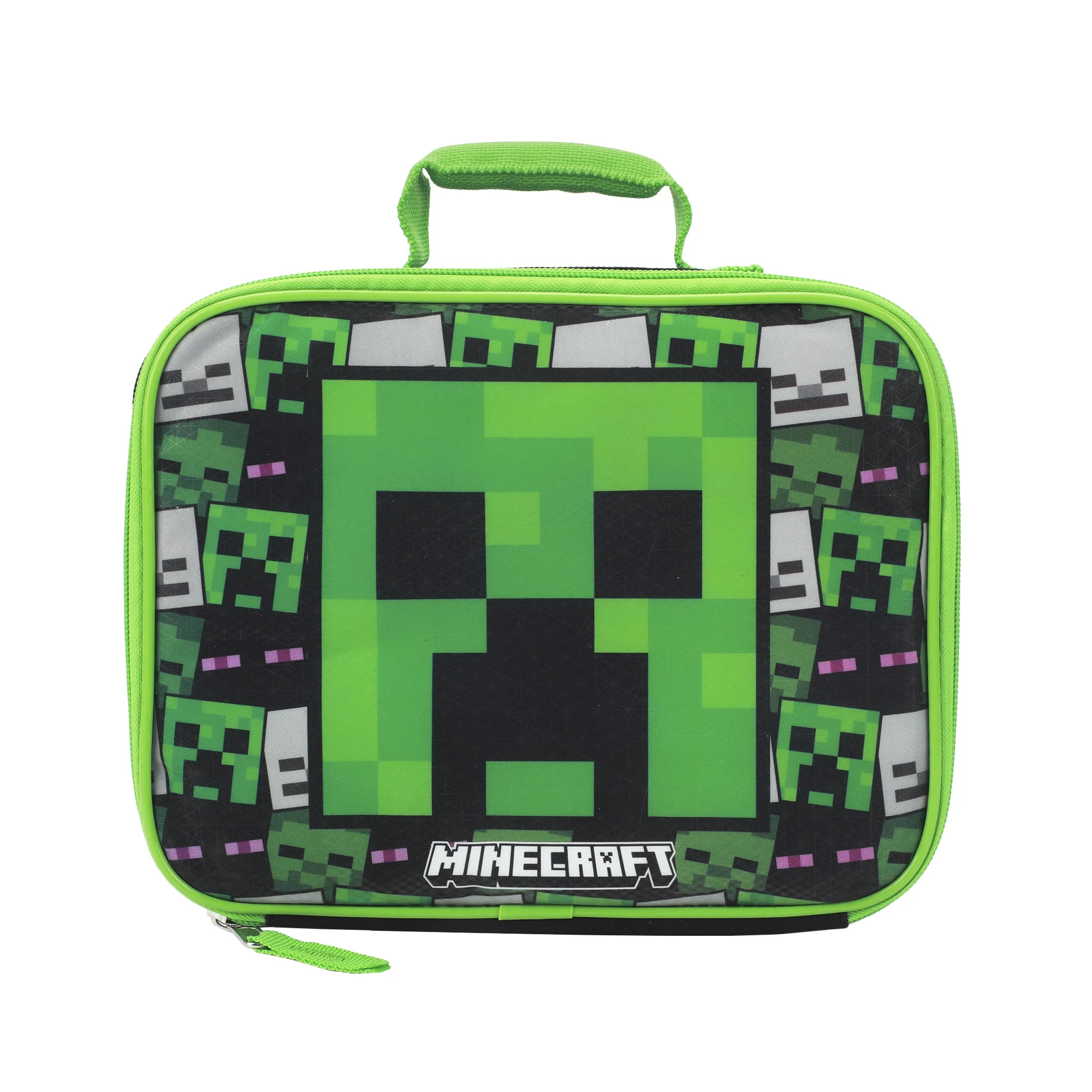 Minecraft Creeper Insulated Lunch Bag 7.5" x 9.5" x 4", Minecraft Lunch Bag | Walmart (CA)