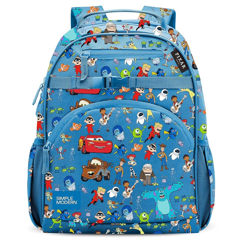 Simple Modern Medium Disney Pixar Toddler Backpack for School Girls and Boys | Kindergarten Eleme... | Amazon (US)