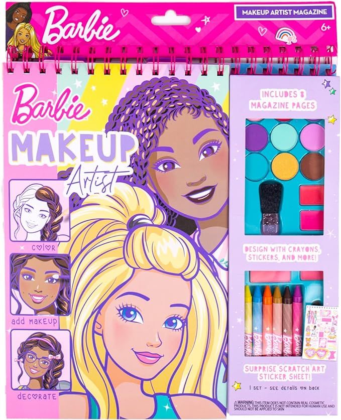 Horizon Group USA Barbie Makeup Artist Magazine, Create Your Own Hair & Makeup Looks Using 130+ S... | Amazon (US)