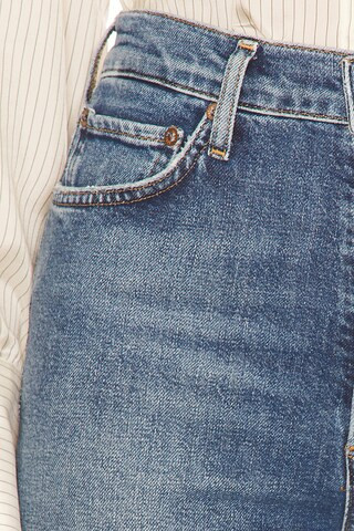 90s Pinch Waist Long High Rise Straight Jeans in Overcast | Revolve Clothing (Global)