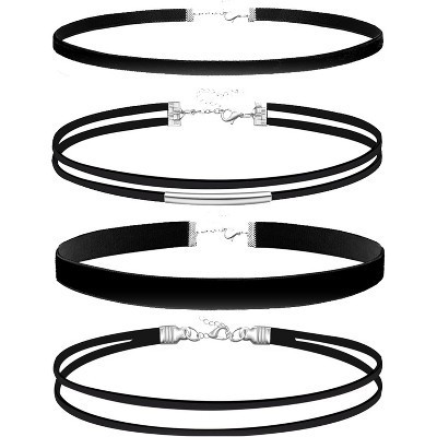 Summit Adventure Black Choker Necklace Set Velvet Choker Gothic Punk Classic Choker | Target
