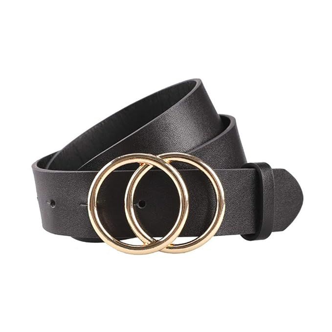 Women's Leather Belt-Fashion Soft Faux Leather Waist Belts-Best Gift for Women | Amazon (US)