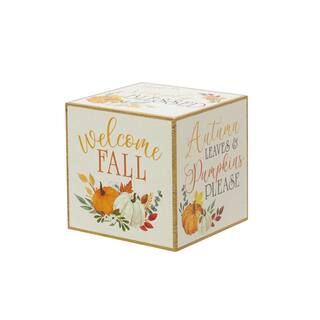 5" Welcome Fall Cube Tabletop Décor by Ashland® | Michaels Stores