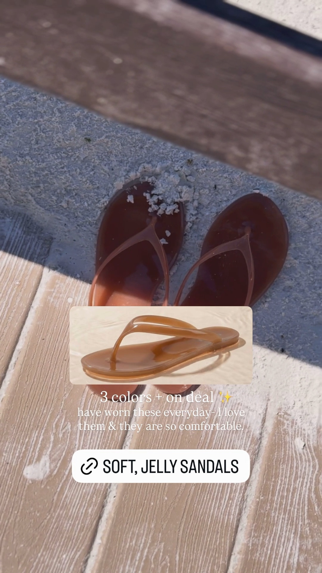 A luxe for less! These jelly sandals are most loved on the store front & come in 3 colors! 
Soft and my most worn this week! 🤍☀️

On deal ✨✨✨


Sandals. Resort wear. Spring 

#LTKSwim #LTKSeasonal #LTKootd