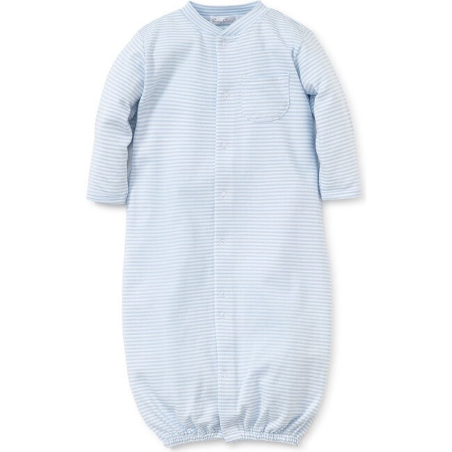 Kissy Kissy | Simple Stripe Converter Gown, Blue (White Blue Stripes, Size Small) | Maisonette | Maisonette