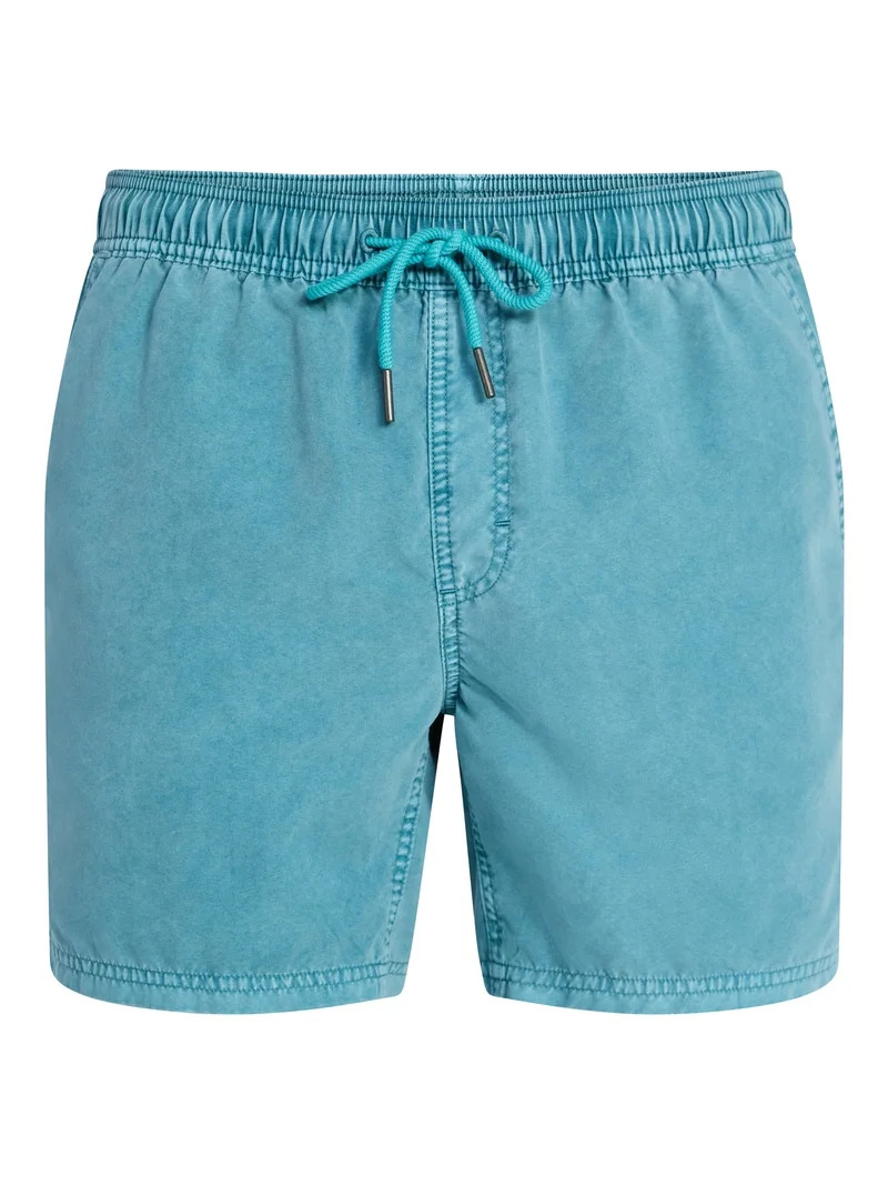 No Boundaries Washed Swim Trunks, 6" Inseam, Men's S-3XL | Walmart (US)