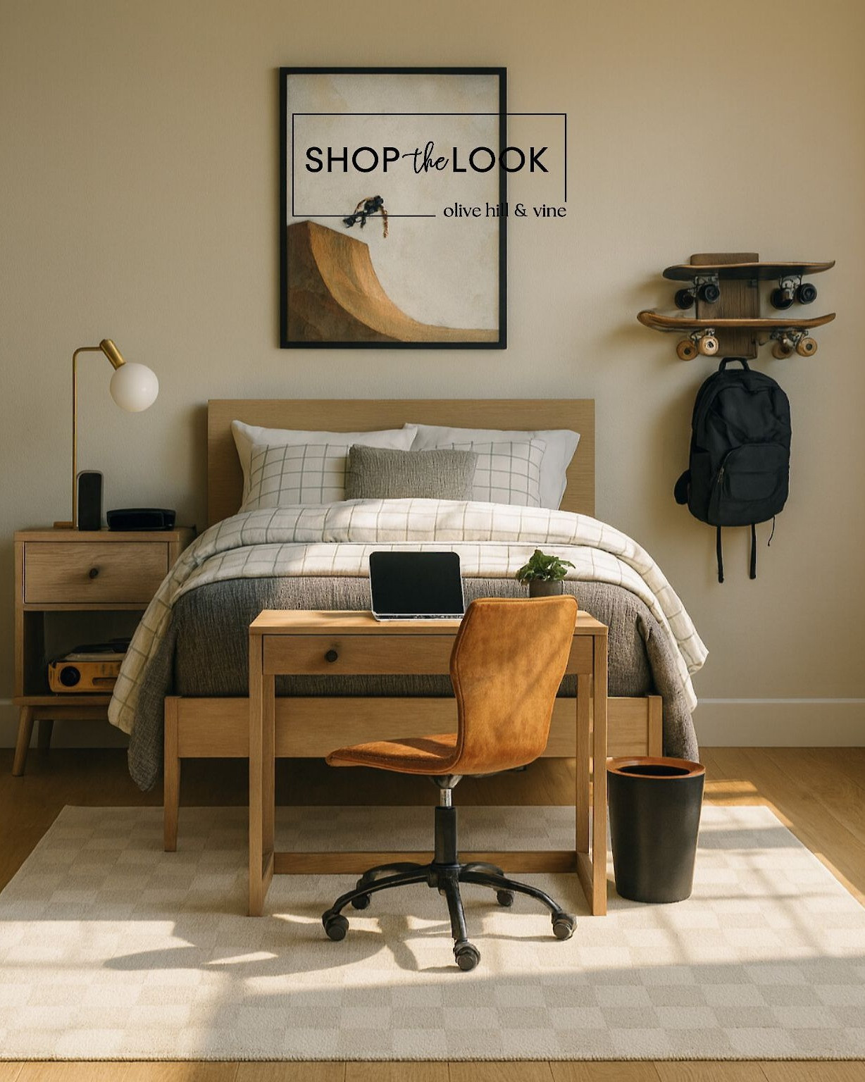 Laid-back style meets skate-ready function in this refined teen room. From the sleek desk setup to the wall-mounted board rack, every detail blends personality with lasting design for a space that works hard and hangs loose. 

 

#LTKHome #LTKKids #LTKFamily