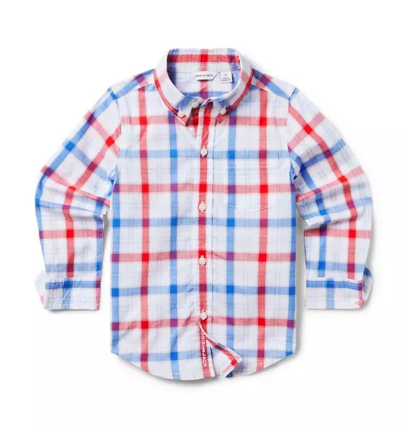 The Plaid Poplin Shirt | Janie and Jack