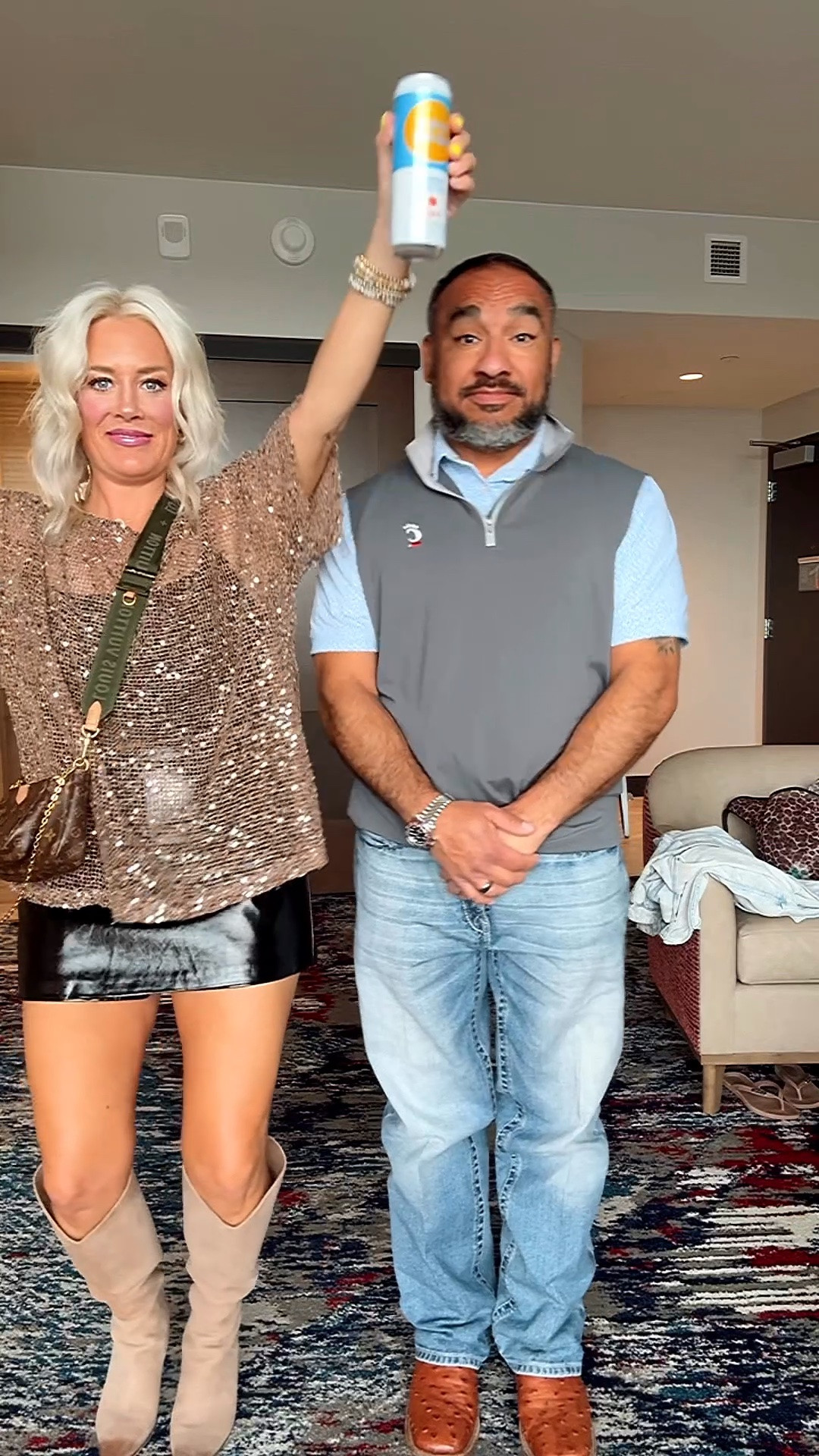 Last nights country concert outfit 
Sequin shirt size large