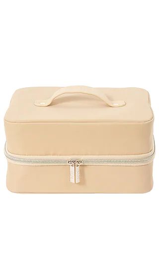 The Hanging Cosmetic Case in Beige | Revolve Clothing (Global)