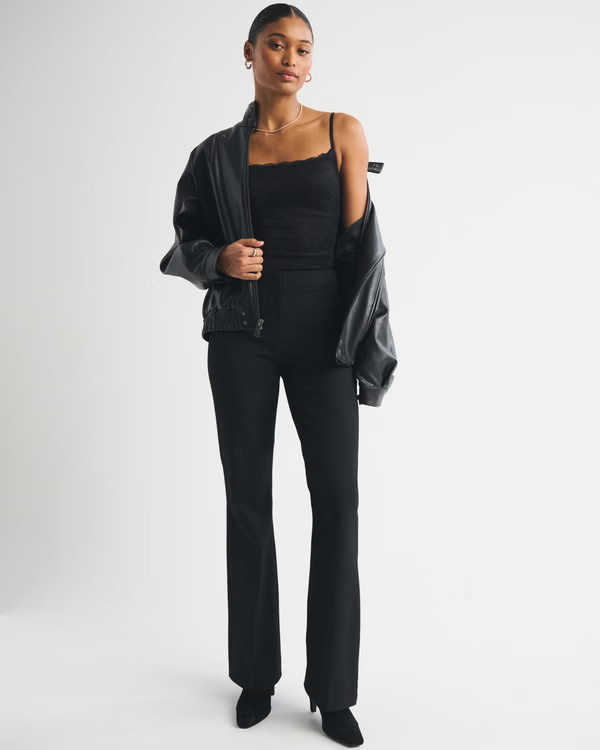 Curve Love A&F Forme Bootcut Pant | Abercrombie & Fitch (US)