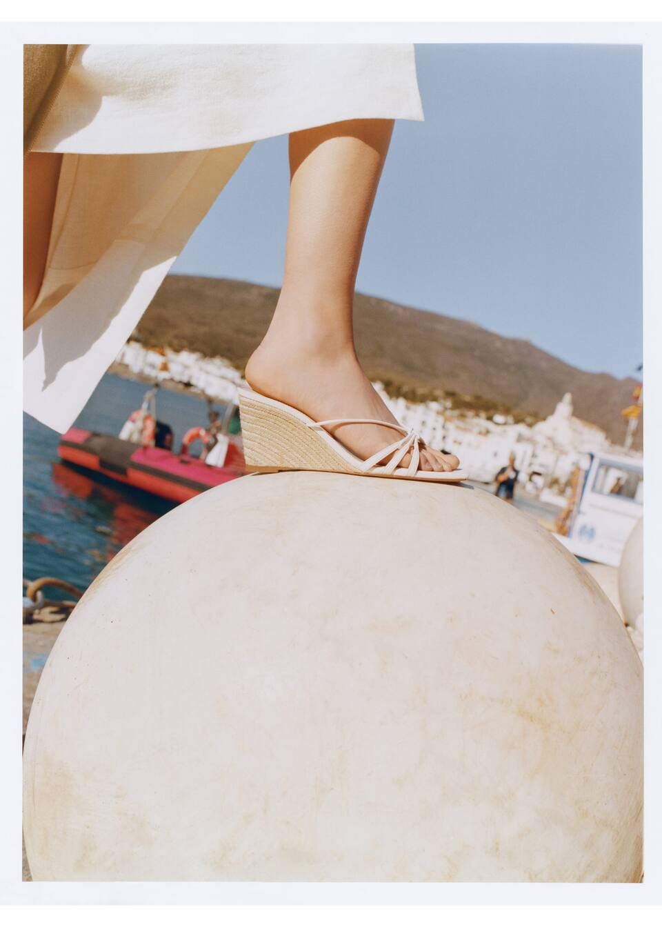 Sandales compensées lanières -  Femme | Mango France | MANGO (FR)