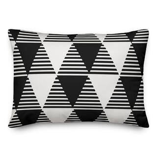 Geometric Triangles Versatile Throw Pillow By Designs Direct in Black | 20" x 14" | Michaels® | Michaels Stores