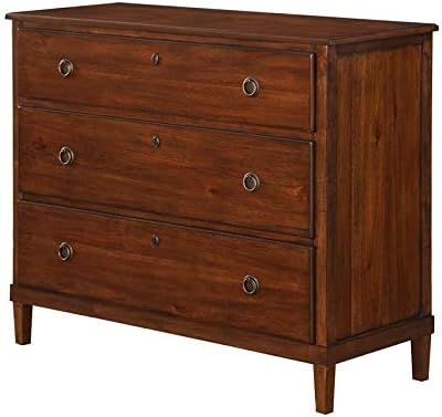 Cambridge Brown Wood 3-Drawer Dresser | Amazon (US)