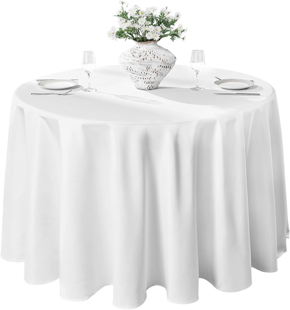 VidaFete 10 Pack 90inch Round Tablecloth Polyester Table Cloth，Stain Resistant and Wrinkle Poly... | Amazon (US)