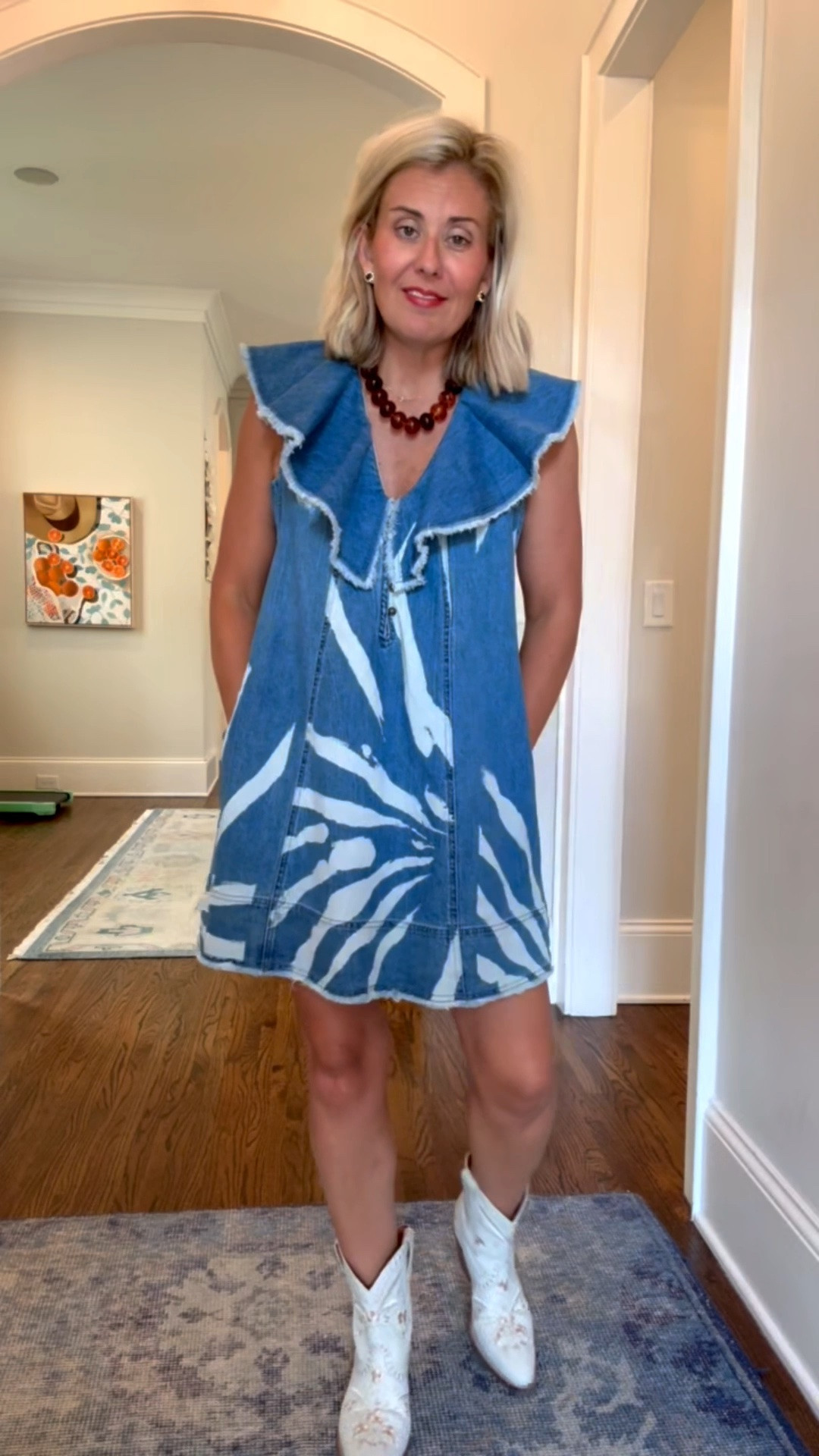 Oh this dress is a yes yall!! We are wearing this everywhere and styling all the ways. I’m in xs dress and  8 boots tts.

#LTKdayinmylife #LTKPetite #LTKOver40