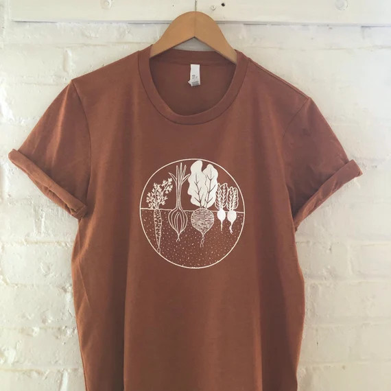 Garden T-shirt Vegetable Shirt Screen Print Shirt Soft | Etsy | Etsy (US)
