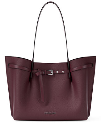Emilia Large East West Center Zip Tote Bag | Macy's