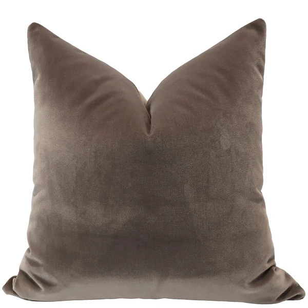 Branford Mocha Velvet Pillow Cover | Hackner Home (US)