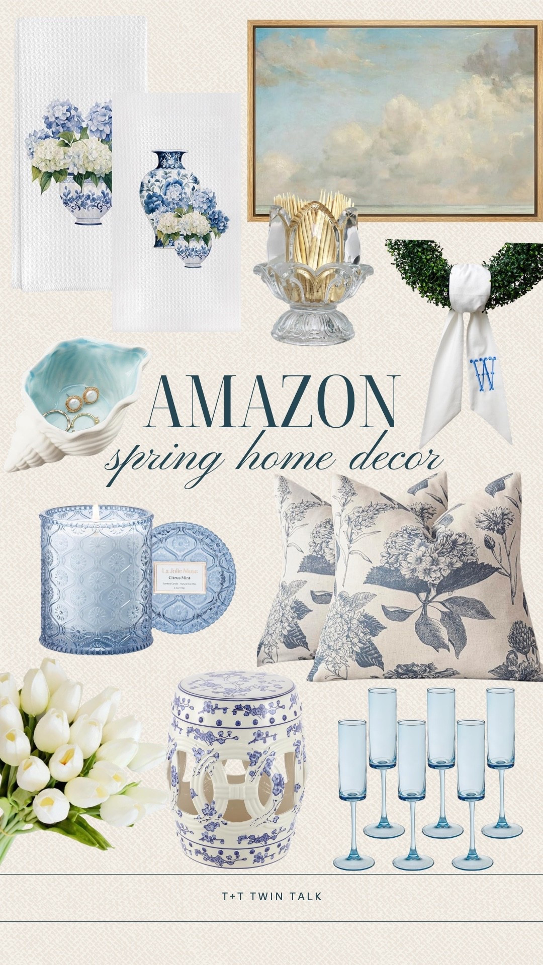 We're sharing some spring decor from Amazon that instantly brightens a space. The blue and white pieces keep everything feeling new and fresh! These are small touches that make a big difference!

#LTKMidsize #LTKSeasonal #LTKOver40