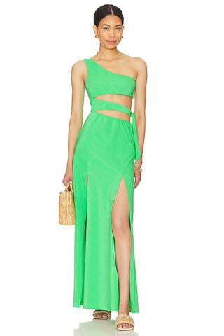 Maaji Lodyn Maxi Cut Out Dress en Green from Revolve.com | Revolve Clothing (Global)