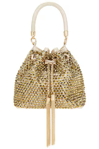 Santorini Hotfix Pouch in Gold | Revolve Clothing (Global)
