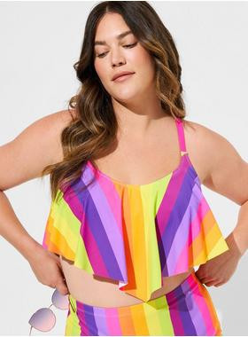 Wireless V Flounce Bikini Top | Torrid (US & Canada)