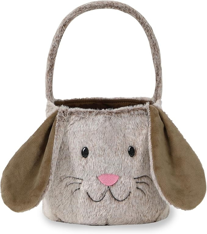 Easter Bunny Basket,Cute Easter Bucket Bags with Rabbit Ears for Easter Eggs Hunting,Easter Decor... | Amazon (US)