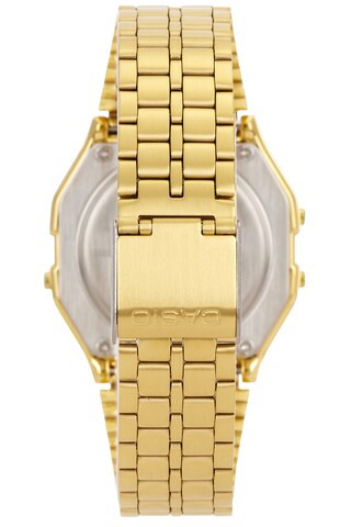 Casio A158 Series Watch in Metal Gold & Green from Revolve.com | Revolve Clothing (Global)