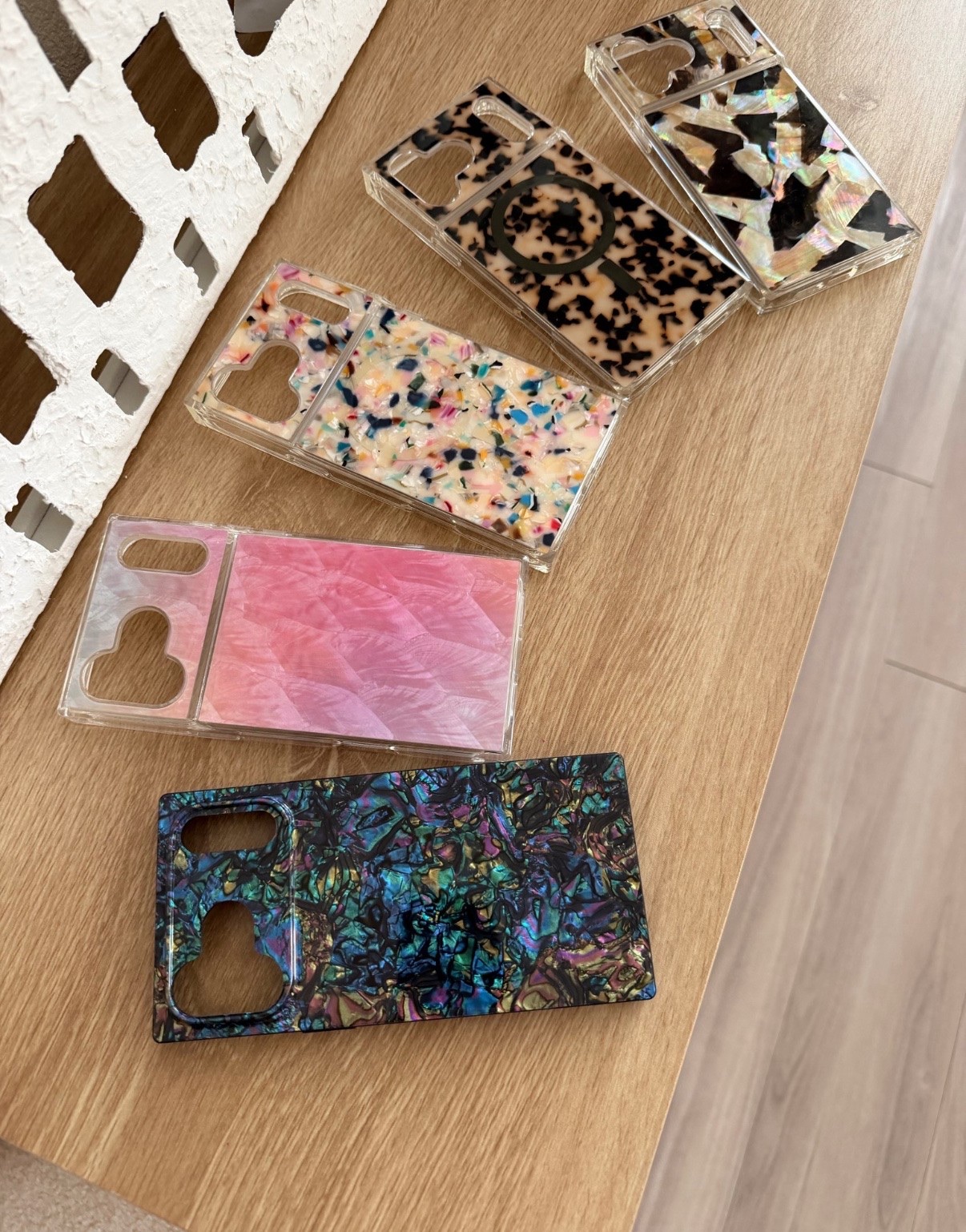 these phone cases are even more beautiful in person.  i kept two. best  money i ever spent.  i am getting so many compliments.   shatterproof.  iphone 16 -@and 17