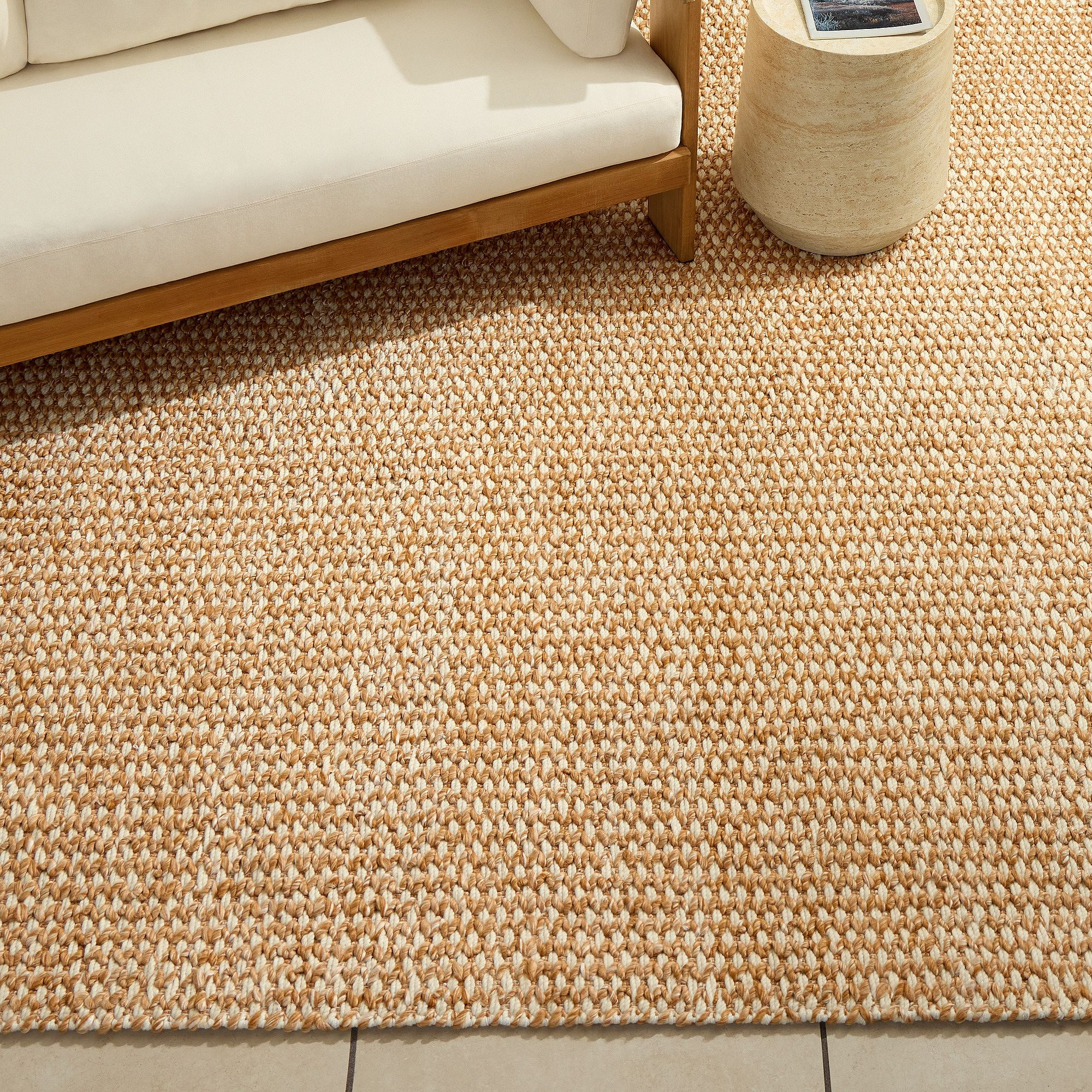 Woven Honeycomb Outdoor Performance Rug | West Elm (US)